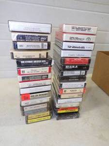 lot 20 image: 30 Un-opened 8 Track Tapes   Rod Stewart, Blondie, Beach Boys, and More
