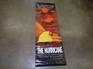 lot 38 image: Double Sided Denzel Washington The Hurricane Vinyl Movie Poster