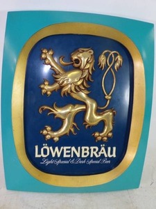 lot 47 image: Vintage 3D Lowenbrau Advertising Sign