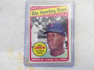lot 57 image: 1969 Topps Rod Carew Sporting News