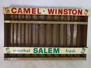 lot 9 image: Vintage Camel Winston Salem Cigarette Store Display Sales Rack