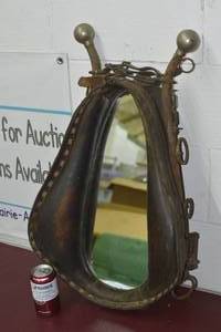 lot 12 image: Custom Horse plow collar Mirror Matches Lot 11