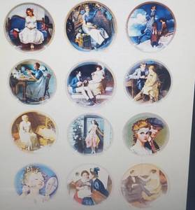 lot 45 image: Bradford Exchange - Norman Rockwell Rediscovered Women Series