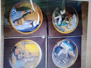 lot 58 image: Bradford Exchange - Rockwells Colonials missing plate 6