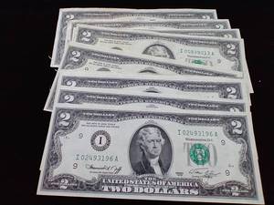 $2 Bill Lot - $20 Face Value