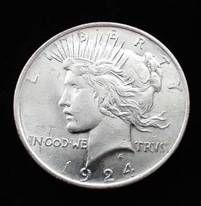 1924 Peace Dollar