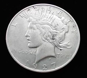 1927-D Peace Dollar