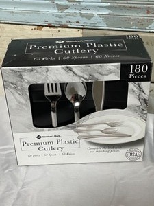 Premium Plastic Cutlery 3 New Boxes