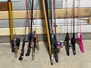 Assortment of Fishing Rods