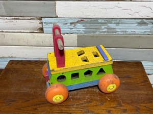 Vintage Buggy and Wood Ride on Toy