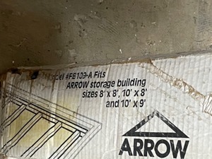 Arrow Storage Building Kit Floor Foundation