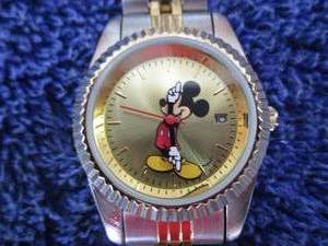 lot 2 image: Ladies Mickey Mouse Two Tone Watch...