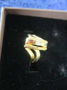 lot 23 image: 18K Gold-Plated Sterling Silver Dia...