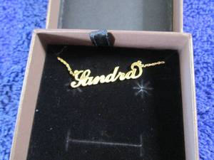 lot 26 image: 14K Gold Over Sterling Silver Perso...