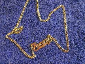 lot 39 image: 24K Gold Over Sterling Silver Perso...