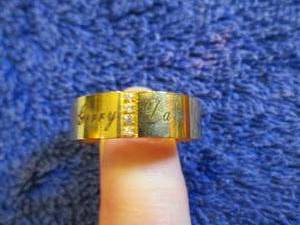 lot 60 image: Mens Goldtone Stainless Steel CZ P...