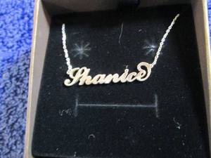 lot 71 image: Sterling Silver Personalized Script...