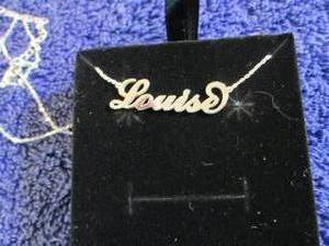 lot 72 image: Sterling Silver Personalized Script...