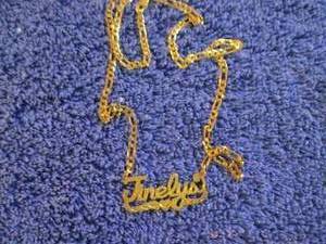 lot 78 image: 24K Gold Over Sterling Silver Perso...