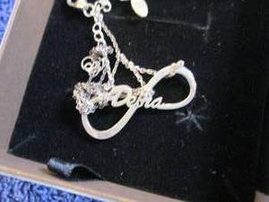 lot 89 image: Sterling Silver Personalized Infini...