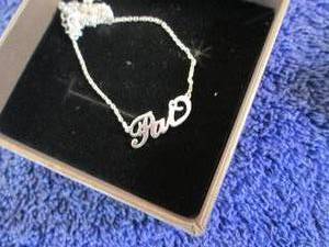 lot 90 image: Sterling Silver Personalized Script...