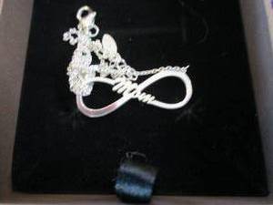 lot 96 image: Sterling Silver Personalized Infini...