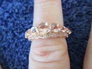 lot 107 image: Tiara 14K Rose Gold-Plated Sterling...