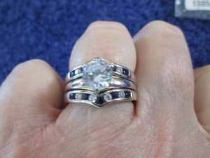 lot 115 image: Rhodium Over Sterling Silver Lab-Cr...