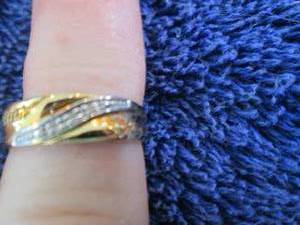 lot 120 image: 18K Gold-Plated Sterling Silver Dia...