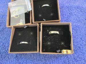 lot 126 image: 4 Rings with Missing Stones, Damage...