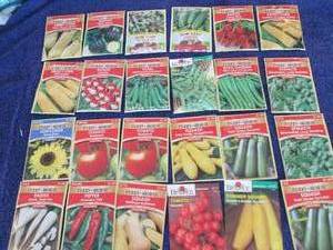 lot 127 image: 24 pks Assorted Ferry Morse Vegetab...