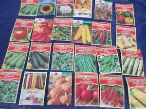 lot 128 image: 24 pks Assorted Ferry Morse Vegetab...