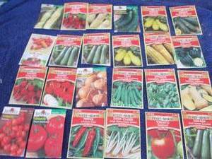 lot 129 image: 24 pks Assorted Ferry Morse Vegetab...