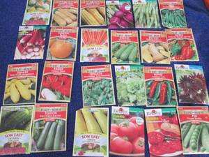 lot 130 image: 24 pks Assorted Ferry Morse Vegetab...