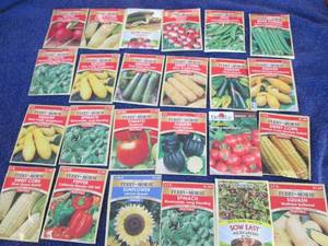 lot 132 image: 24 pks Assorted Ferry Morse Vegetab...