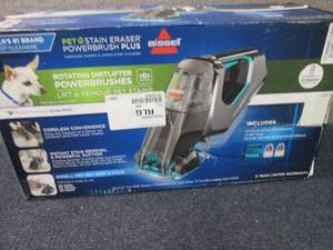 lot 162 image: Bissell Pet Stain Eraser PowerBrush...