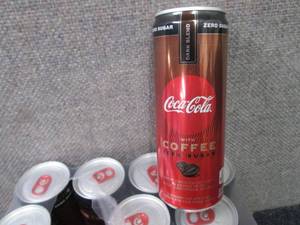 lot 187 image: 12 pk Coca Cola with Coffee Dark Bl...