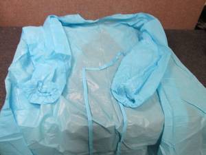 lot 214 image: Case of 80(8-10pks)Blue PEVA Dispos...