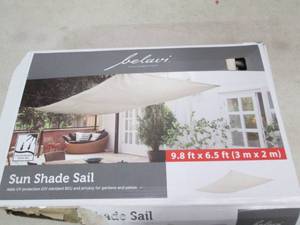 belair 9.8ft x 6.5ft sunshade sail ...