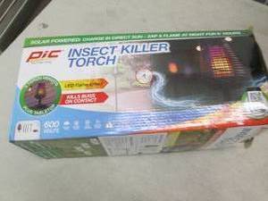 solar powered insect killer torch ...