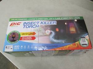 solar powered insect killer torch ...