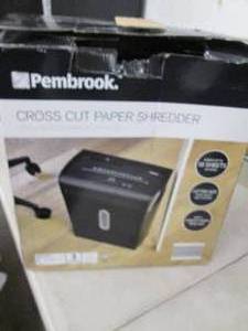 pembrook cross cut paper shredder p...