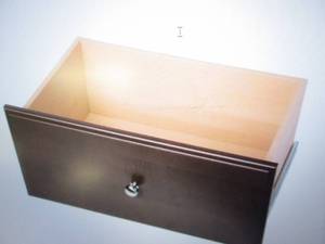 12 in. H x 24 in. W white Wood Draw...