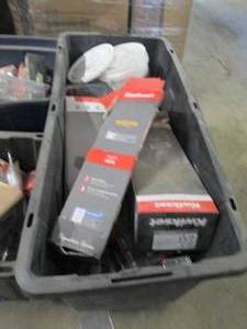 55 gallon black tote with uninspect...