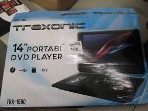 trexonic 14inch portable dvd player...