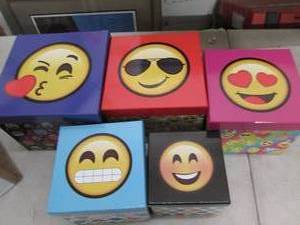 emoji 5 piece storage box set ...