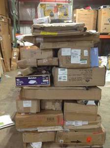 Pallet with Salvage misc items conditions varies from good to missing parts review pictures