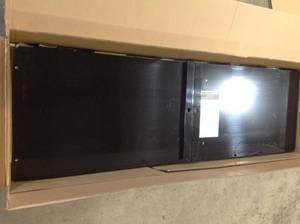 Husky Ready-to-Assemble 24-Gauge Steel Garage Gear Cabinet in Black (36 in. W x 72 in. H x 24 in. D) open box customer return see pictures
