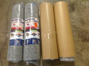 Lot of 2 Quiet walk rolls and 2 Eco Cork Foam rolls not used see pictures