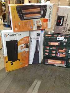 Lot of assorted  Space Heaters various models and conditions